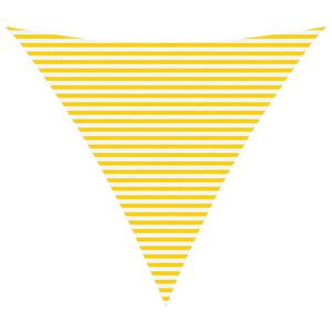 vidaXL Saulės burė Geltona ir balta 6 x 6 x 6 m