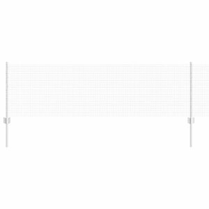 vidaXL Suvirintas vielos tvora su stulpeliais 25 x 0,6 m Sidabrinė