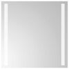vidaXL LED vonios veidrodis Skaidrus 40 x 40 cm grūdintas stiklas