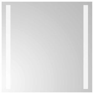 vidaXL LED vonios veidrodis Skaidrus 40 x 40 cm grūdintas stiklas