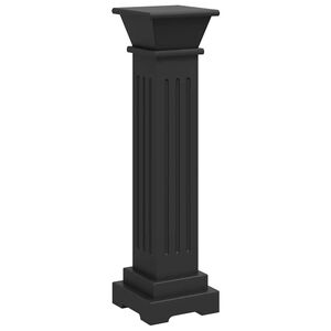 vidaXL Stovas augalams-stačiakampė kolona, juodas, 17x17x66cm, MDF