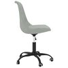 vidaXL Pasukamos valgomojo kėdės, 6vnt., &scaron;viesiai pilkos, audinys