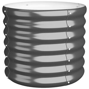 vidaXL Sodo lovelis, antracito, 40x40x36cm, cinkuotas plienas