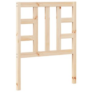 vidaXL Lovos galvūgalis, 81x4x100cm, pu&scaron;ies medienos masyvas