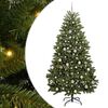 vidaXL Dirbtinė Kalėdų eglutė 210 cm 300 LED &Scaron;ilta balta Žalia