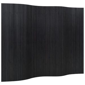 vidaXL Kambario pertvara, juodos spalvos, plotis 250 cm, auk&scaron;tis 165 cm, bambukas