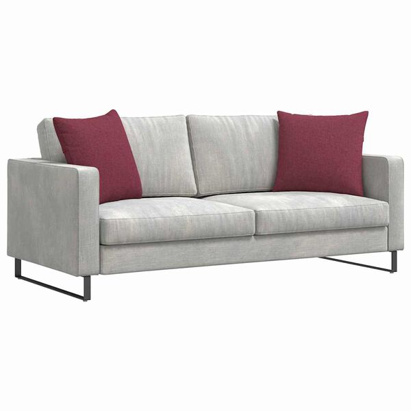 vidaXL Sofa Pagalvės 2 pcs Vyno raudona 50 x 50 cm audinys
