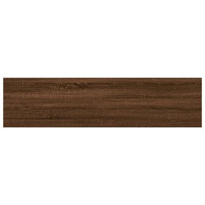 vidaXL Sieninės lentynos, 4vnt., rudos ąžuolo, 40x10x1,5cm, mediena