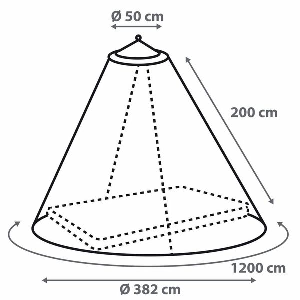 Bo-Camp Tinklelis nuo uodų, apvalus, dviems asmenims
