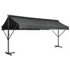 vidaXL Laisvai pastatoma stoginė, antracito spalvos, 500x300cm