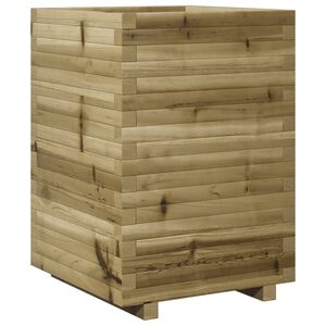 vidaXL Sodo lovelis, 50x50x72cm, impregnuota pu&scaron;ies mediena