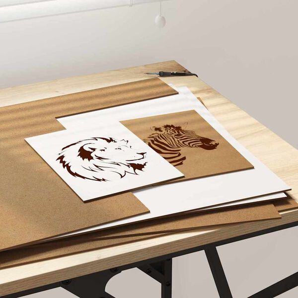 vidaXL Dekoratyvinės Panelės 12 pcs Balta 40 x 60 x 0.3 cm