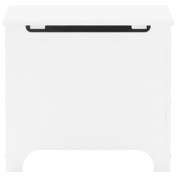 vidaXL Daiktadėžė su ratukais RANA, balta, 60x49x54cm, pu&scaron;is