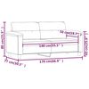 vidaXL Dvivietė sofa, kapučino spalvos, 140cm, dirbtinė oda