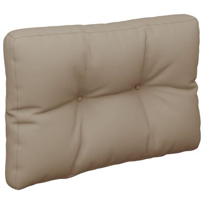 vidaXL Paletės pagalvėlė, taupe spalvos, 50x40x10cm, audinys