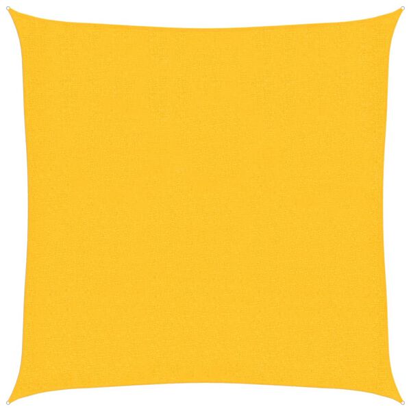 vidaXL Uždanga nuo saulės, geltonos spalvos, 2,5x2,5m, HDPE, 160g/m²