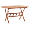 vidaXL Sulankstomas sodo stalas, 135x85x75cm, akacijos masyvas
