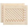 vidaXL Spintelės durelės, 2vnt., 49,5x39,5 cm, pu&scaron;is, grotelių dizaino