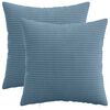 vidaXL Pagalvėlės užvalkalas 2 pcs HEERLEN Mėlyna 30 x 30 cm mančester