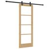 vidaXL Slankios durys ORKDAL Natūrali ir juoda 73,5 x 198,5 cm