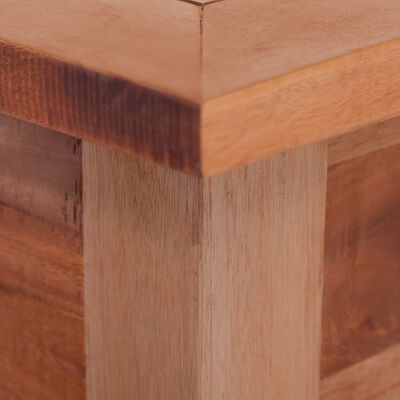 vidaXL Kavos staliukas, 68x68x30cm, raudonmedžio medienos masyvas