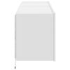 vidaXL Sieninės TV spintelės su LED, 2vnt., baltos, 60x35x41cm