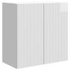 vidaXL Prie sienos montuojama spinta Itin blizgi balta 59 x 31 x 60 cm