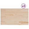 vidaXL Stalvir&scaron;iai, 3vnt., 80x47x1,7cm, pu&scaron;ies masyvas, stačiakampiai