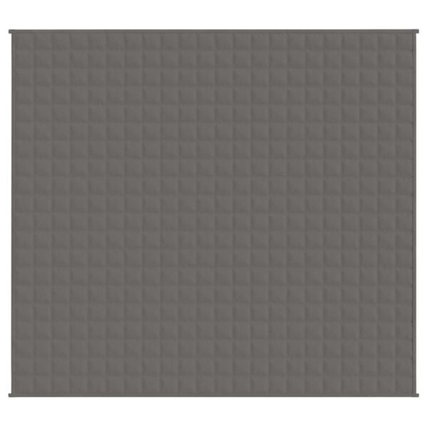 vidaXL Sunki antklodė, pilkos spalvos, 200x230cm, audinys, 9kg