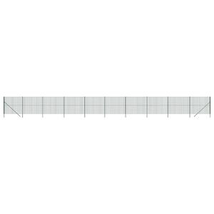 vidaXL Vielinė tinklinė tvora, žalia, 1,6x25m, galvanizuotas plienas