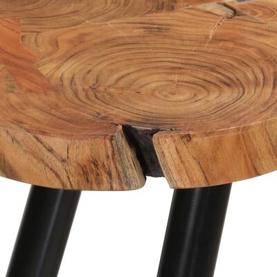 vidaXL Kavos staliukas, masyvi akacijos mediena, (55-60)x40 cm