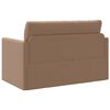 vidaXL Sofa lova 110cm Kapučino Dirbtinė Oda