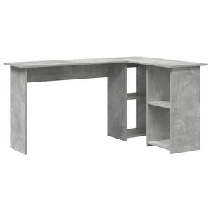 vidaXL Stalas Betono pilka 142 x 102 x 73 cm Apdirbta mediena
