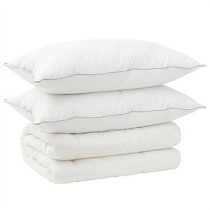 vidaXL Antklodės ir pagalvių rinkinys 3 vnt. 200x200 cm 4 metų laikai