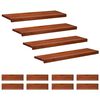 vidaXL Laiptų pakopos 12 vnt. 90 x 30 x 2 cm Ruda Kietas bukas medis