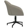 vidaXL Pasukamos valgomojo kėdės, 6vnt., &scaron;viesiai pilkos, aksomas