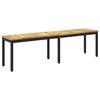 vidaXL Sodo suolas 161 x 35 x 45 cm Kietos akacijos mediena