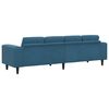 vidaXL Svetainės sofa Mėlyna 250 x 77 x 76 cm