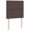 vidaXL Osmanų lovos rėmas su čiužiniais, rudas, 160x200cm, audinys