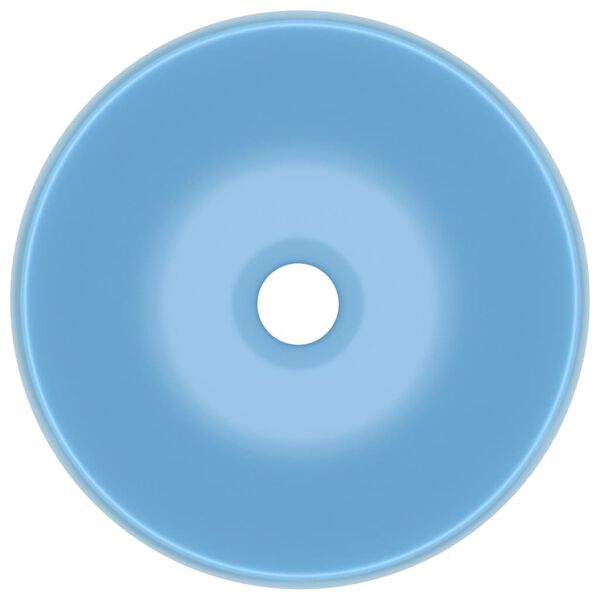 vidaXL Prabangus praustuvas, matinis mėlynas, 40x15cm, keramika