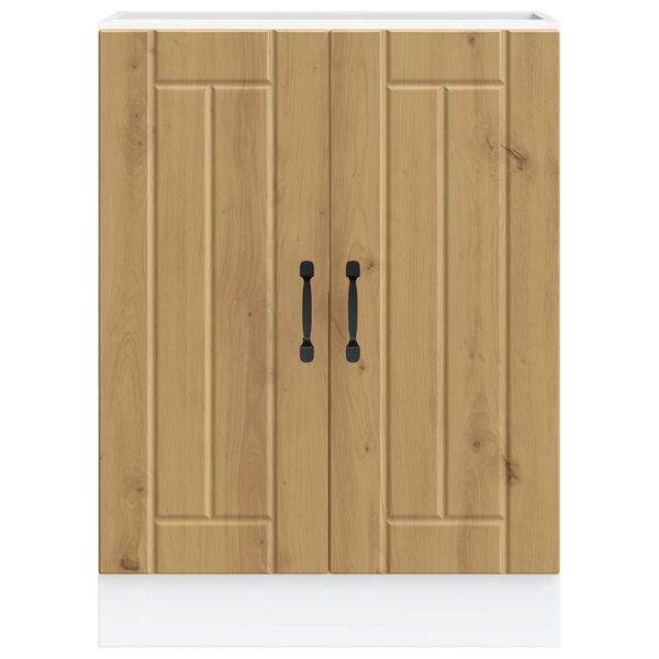 vidaXL kriauklės pagrindo spintelė "Lucca" Artisan Oak Engineered Wood