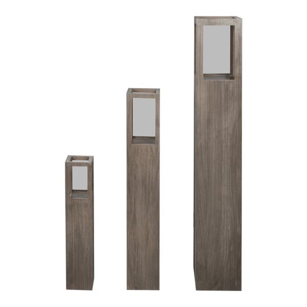 3 Medinės Lauko Žvakidės, Žibintai