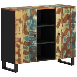 vidaXL Šoninė spintelė su 2 durelėmis, 90x33x75cm, perdirbta mediena