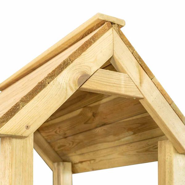 vidaXL Žaidimų bok&scaron;tas, 285x120x226,5cm, impregnuota pu&scaron;ies mediena