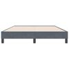 vidaXL Lovos rėmas be čiužinio Tamsiai pilka 160x220 cm aksomas
