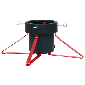 vidaXL Kalėdų eglutės stovas, žalios ir raudonos spalvos, 46x46x19cm