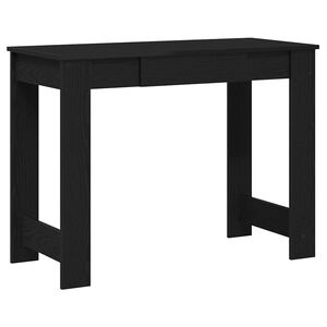 vidaXL Ra&scaron;omasis stalas, juodos spalvos, 100x45x75cm, apdirbta mediena