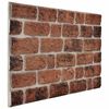 vidaXL Sienų plok&scaron;tės 10 pcs Rudas Plytas 100 x 50 cm EPS putos
