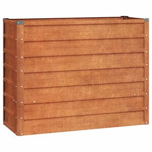 vidaXL Auk&scaron;tas sodo lovelis, rūdžių, 100x40x77cm, Corten plienas