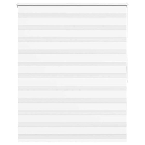 vidaXL Zebra žaliuzė, 120,9x175 cm, audinys, plotis 116,7 cm, baltos spalvos
